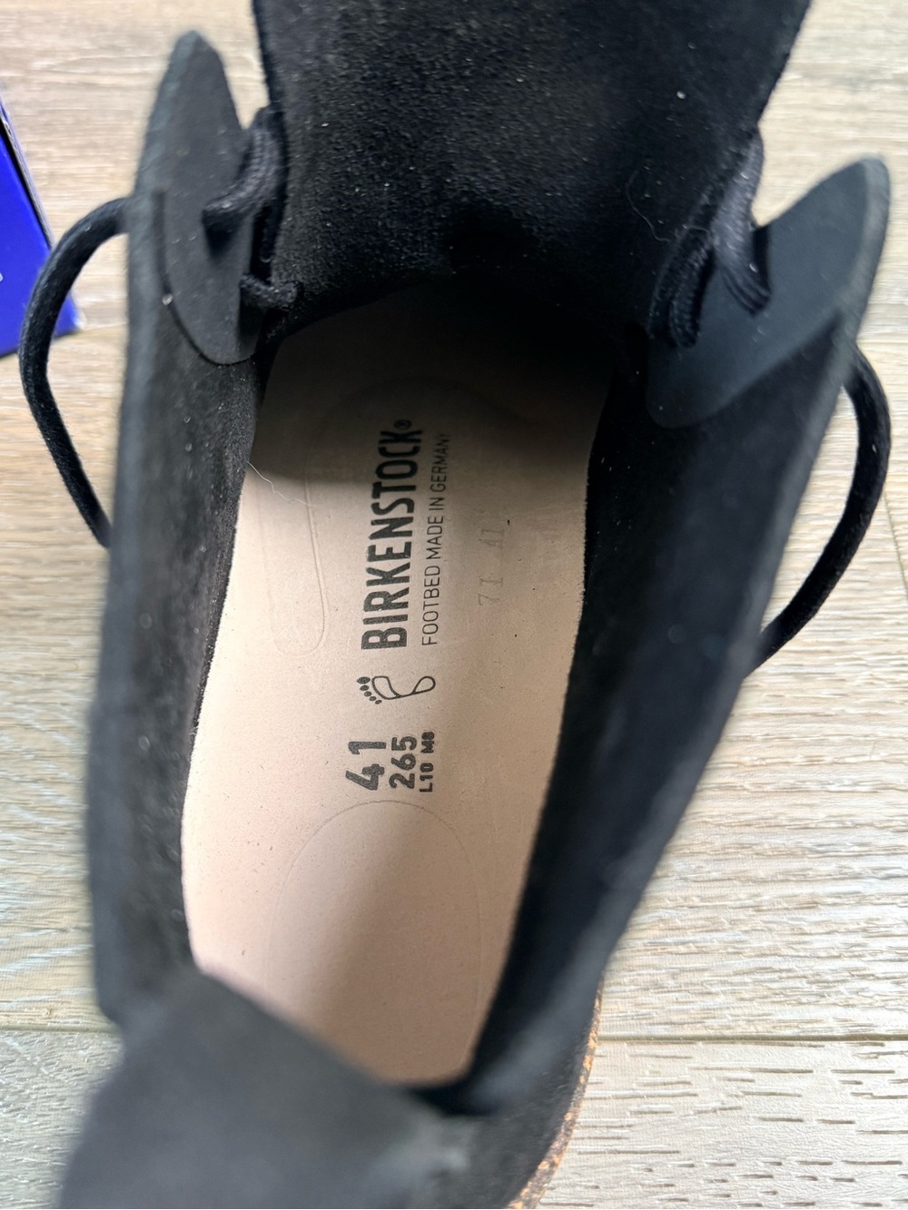 NIB Birkenstock Uppsala Chukka Black Suede Boots 41 - Picture 6 of 13